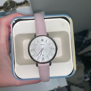 Jacquelyn Leather fossil watch